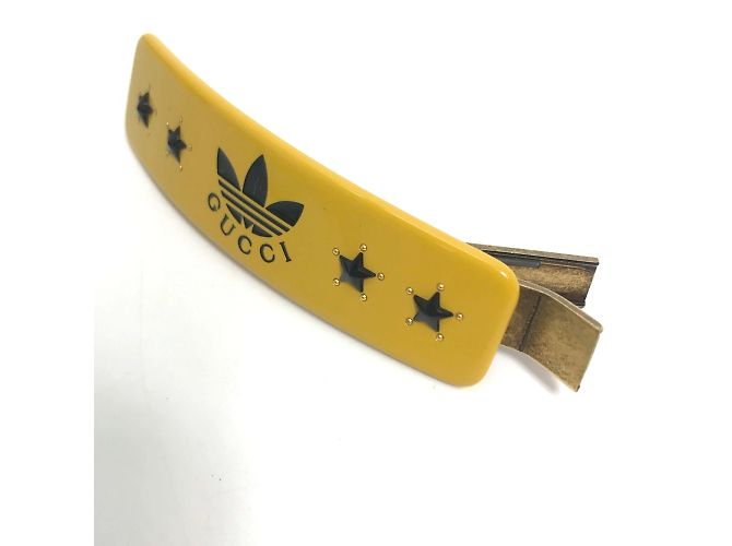 Accessorio per capelli Gucci 702940 Fermaglio Valletta Giallo - vista 4