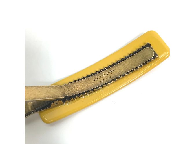 Accessorio per capelli Gucci 702940 Fermaglio Valletta Giallo - vista 6