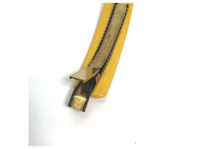 Accessorio per capelli Gucci 702940 Fermaglio Valletta Giallo - vista 7