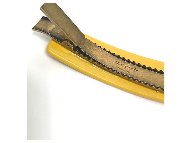 Accessorio per capelli Gucci 702940 Fermaglio Valletta Giallo - vista 8