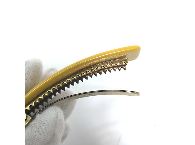 Accessorio per capelli Gucci 702940 Fermaglio Valletta Giallo - vista 9