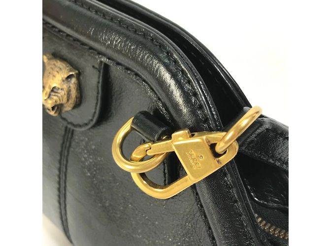 Borsa a Spalla GG Marmont 524620 di Gucci Nero - vista 12