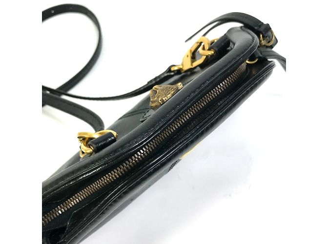 Borsa a Spalla GG Marmont 524620 di Gucci Nero - vista 6