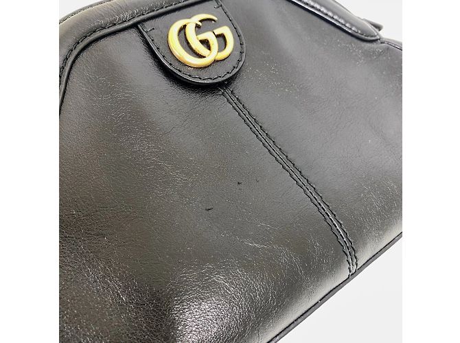 Borsa a Spalla GG Marmont 524620 di Gucci Nero - vista 7