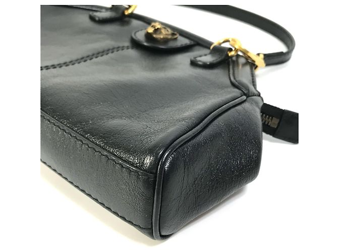 Borsa a Spalla GG Marmont 524620 di Gucci Nero - vista 8