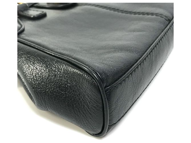 Borsa a Spalla GG Marmont 524620 di Gucci Nero - vista 9