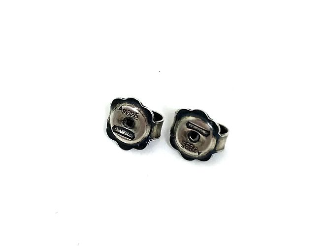 Orecchini in argento con logo GG Marmont di Gucci - vista 8