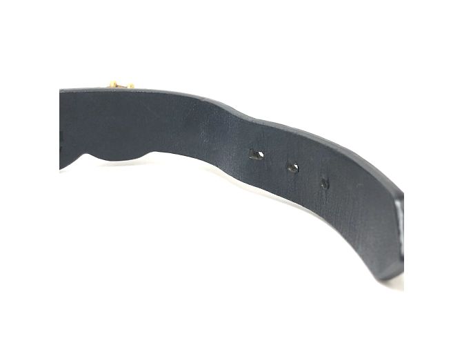 Bracciale in pelle nera Gucci Nero - vista 6
