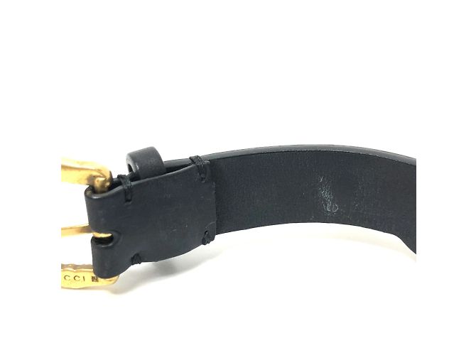 Bracciale in pelle nera Gucci Nero - vista 9