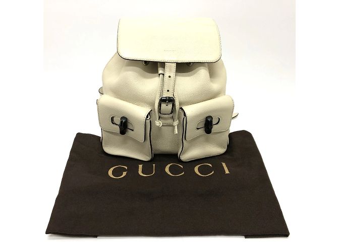 Gucci Bamboo Rucksack Weiß - Ansicht 18