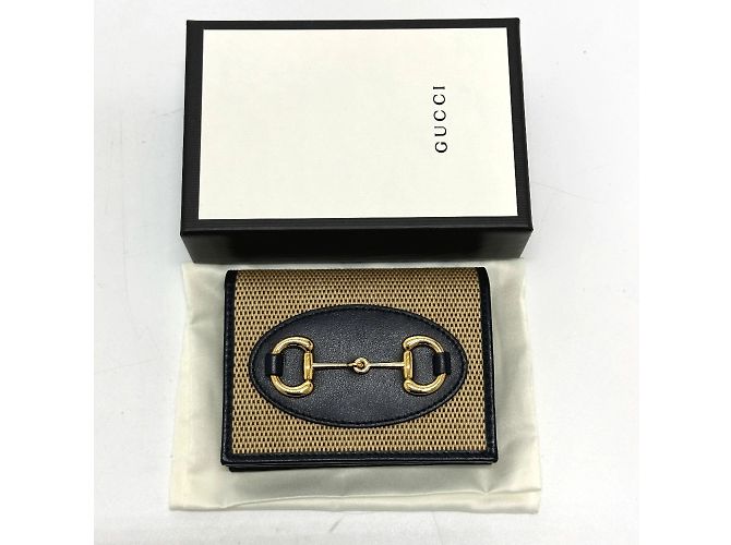Billetera plegable beige Gucci - vista 15
