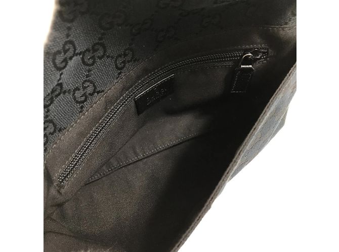 Borsa a tracolla Gucci 146304 GG Nero - vista 12