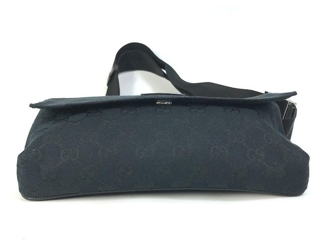Borsa a tracolla Gucci 146304 GG Nero - vista 3