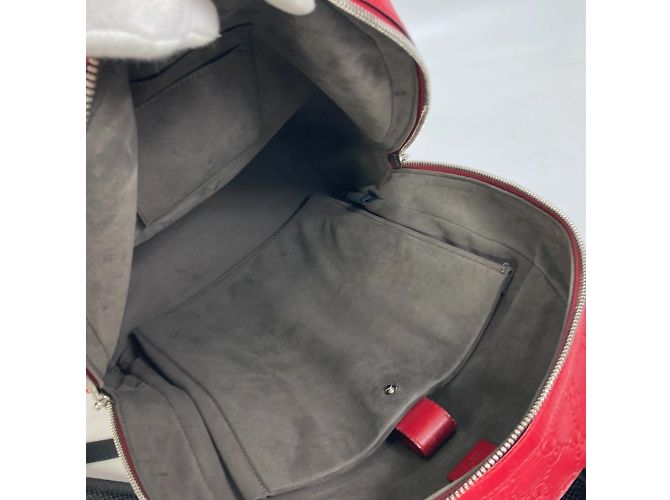 Gucci Red Leather Backpack - view 11