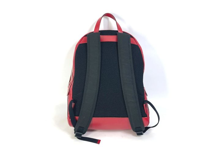 Gucci Red Leather Backpack - view 2