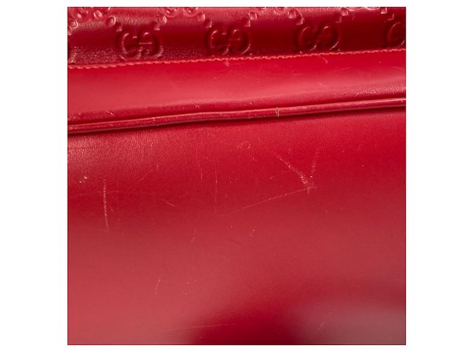 Gucci Red Leather Backpack - view 7