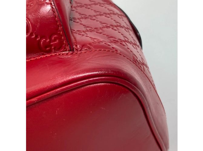 Gucci Red Leather Backpack - view 8