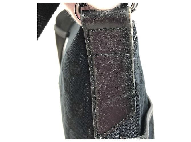 Borsa a Spalla GG Gucci 145857 Nero - vista 7
