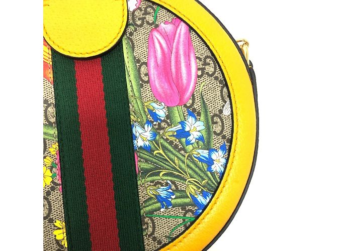 Borsa a Spalla GG 550618 di Gucci Giallo - vista 12