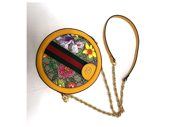 Borsa a Spalla GG 550618 di Gucci Giallo - vista 5