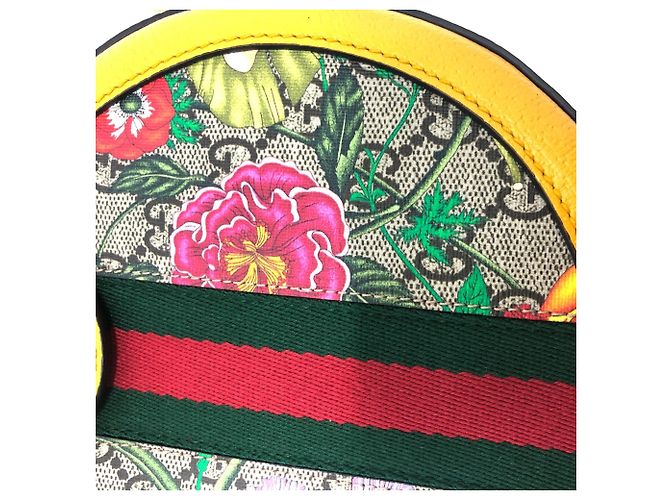 Borsa a Spalla GG 550618 di Gucci Giallo - vista 8