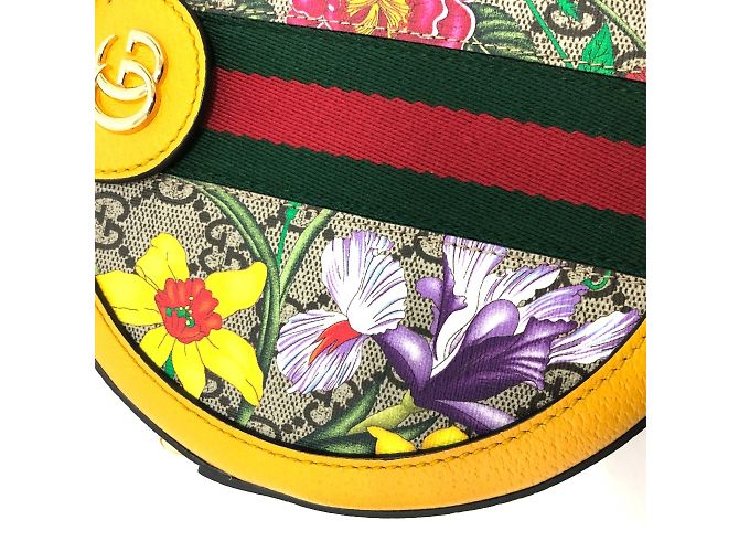 Borsa a Spalla GG 550618 di Gucci Giallo - vista 9