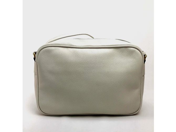 Borsa a spalla in pelle bianca Gucci Bianco - vista 2