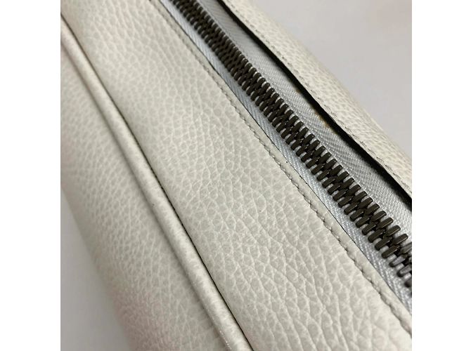 Borsa a spalla in pelle bianca Gucci Bianco - vista 7