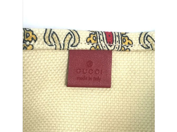 Beige Stoff Tragetasche von Gucci - Ansicht 11