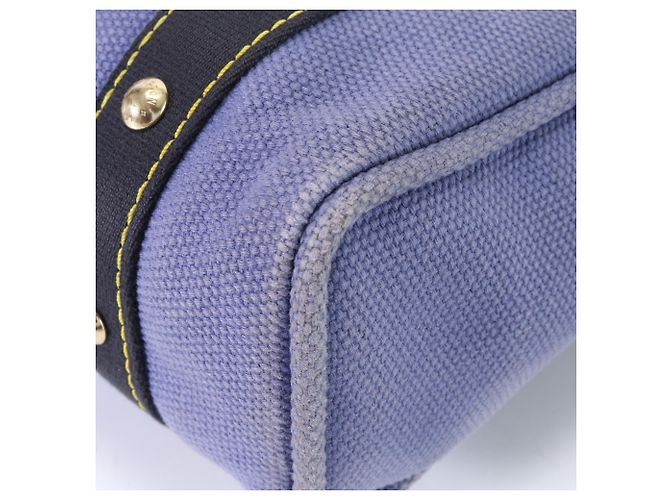 Borsa a Spalla Louis Vuitton Antigua Cabas MM Blu - vista 11