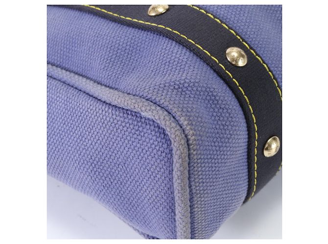 Borsa a Spalla Louis Vuitton Antigua Cabas MM Blu - vista 7