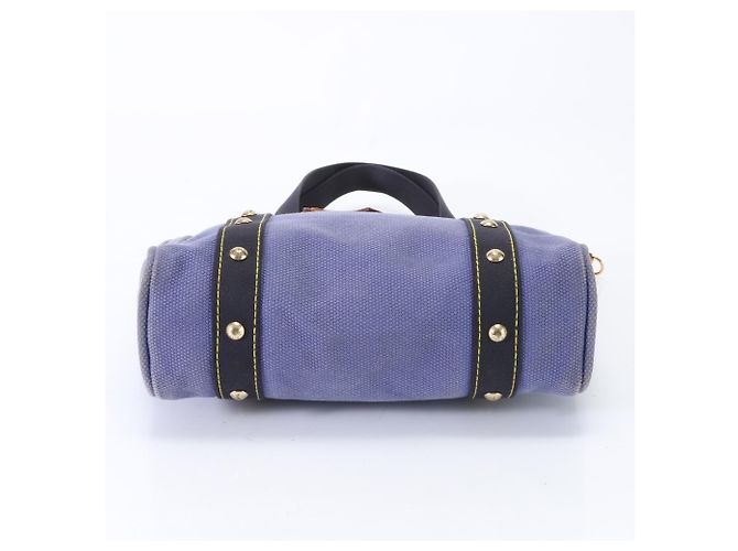 Borsa a Spalla Louis Vuitton Antigua Cabas MM Blu - vista 8