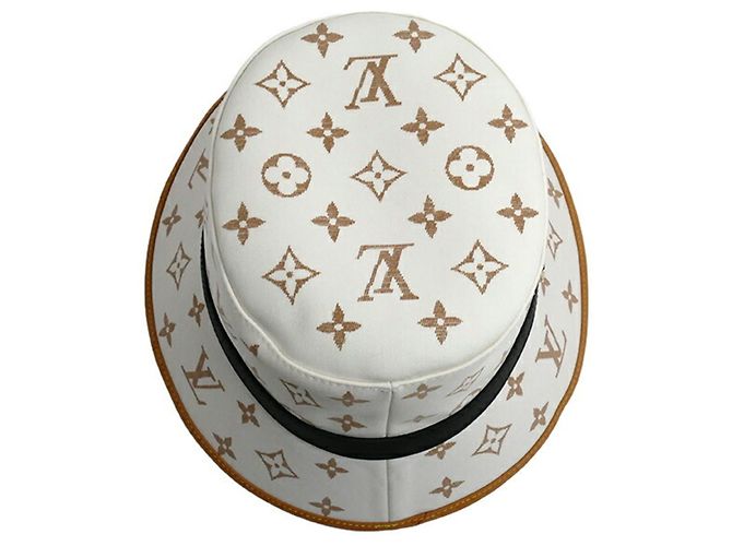 Cappello bucket Dauphine Louis Vuitton Bianco Beige - vista 3