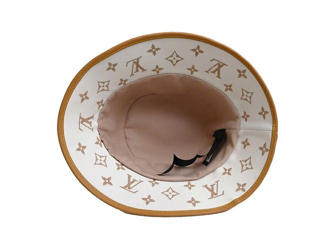 Cappello bucket Dauphine Louis Vuitton Bianco Beige - vista 4