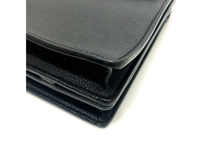 Borsa in pelle nera Burberry Nero - vista 3