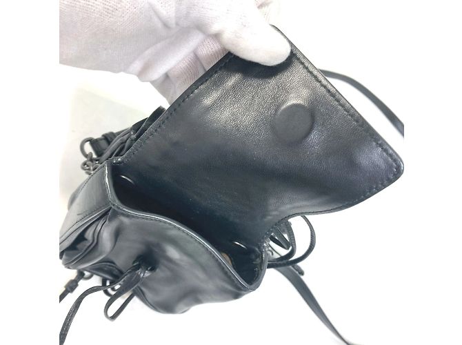 Borsa a Spalla Intrecciato di Bottega Veneta Nero - vista 13