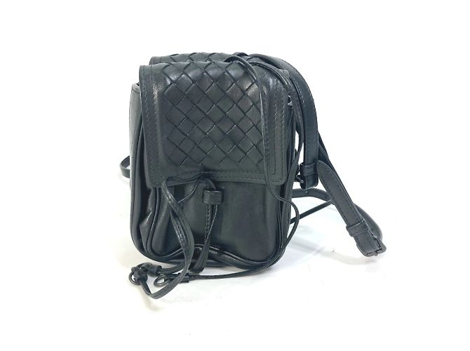 Borsa a Spalla Intrecciato di Bottega Veneta Nero - vista 2