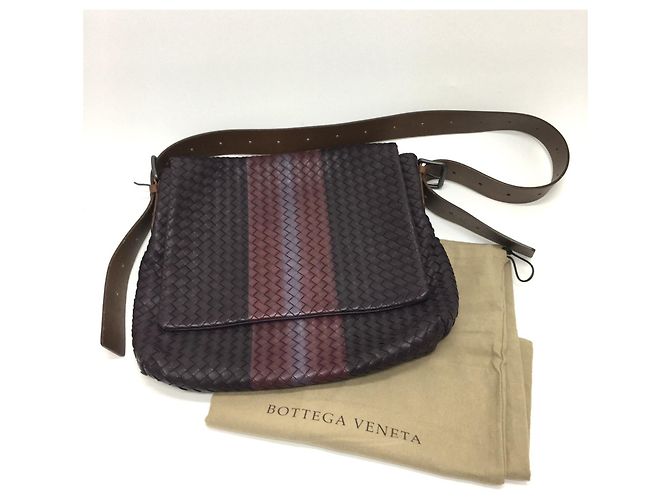 Borsa a Spalla Intrecciato di Bottega Veneta Marrone - vista 14