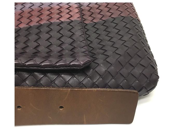 Borsa a Spalla Intrecciato di Bottega Veneta Marrone - vista 7