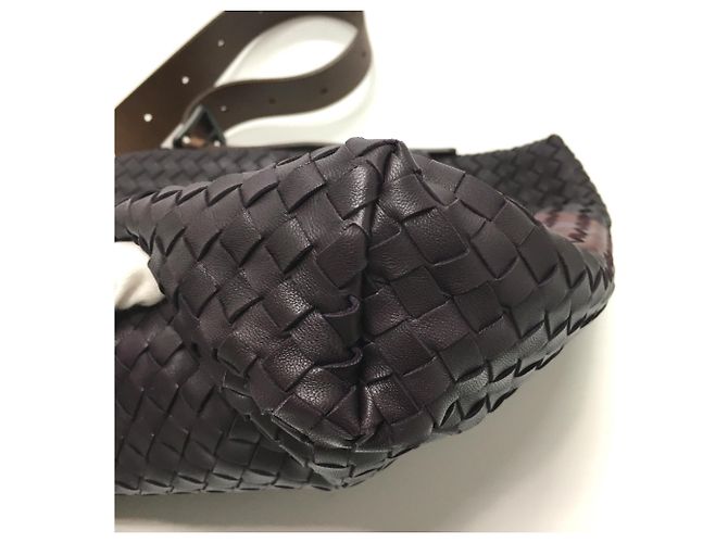 Borsa a Spalla Intrecciato di Bottega Veneta Marrone - vista 8