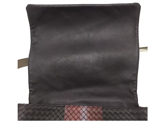 Borsa a Spalla Intrecciato di Bottega Veneta Marrone - vista 9