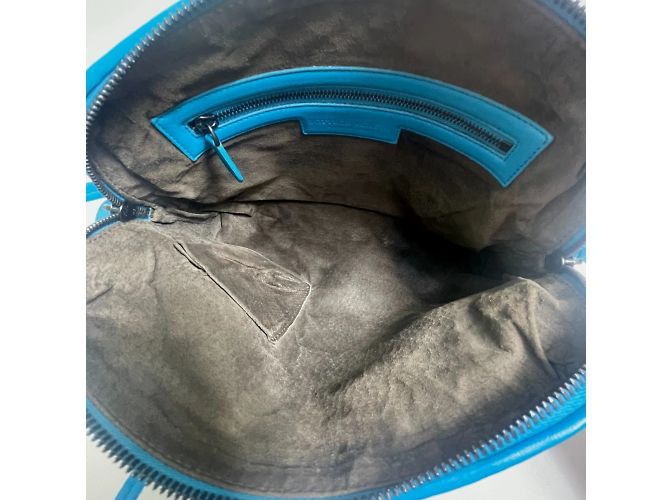Borsa a Spalla Intrecciato di Bottega Veneta Blu - vista 12