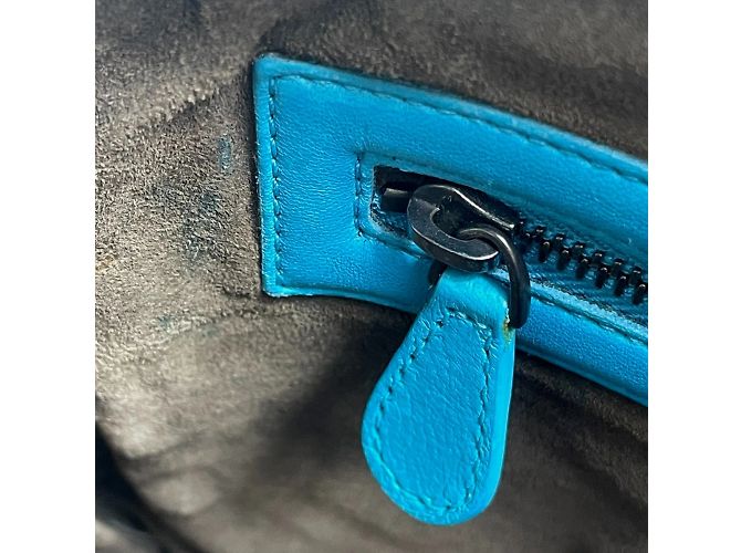 Borsa a Spalla Intrecciato di Bottega Veneta Blu - vista 14