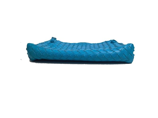 Borsa a Spalla Intrecciato di Bottega Veneta Blu - vista 3