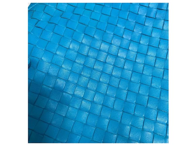 Borsa a Spalla Intrecciato di Bottega Veneta Blu - vista 5