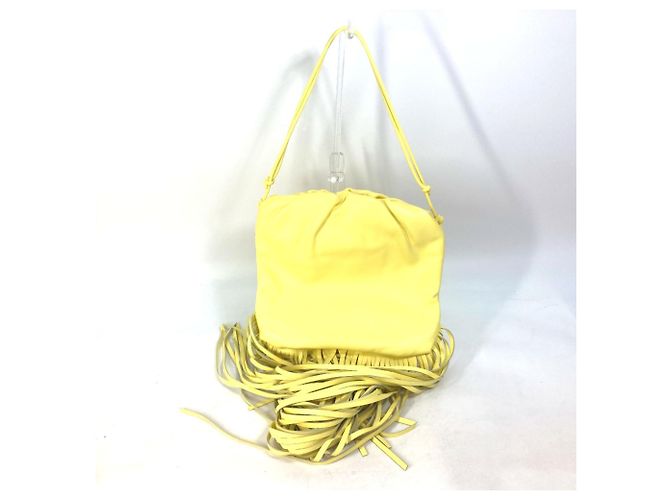 Borsa a spalla in pelle gialla Bottega Veneta Giallo - vista 2