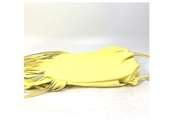 Borsa a spalla in pelle gialla Bottega Veneta Giallo - vista 4