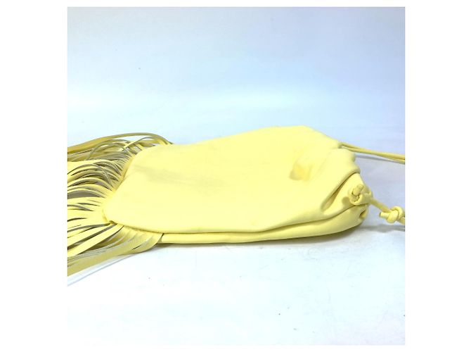 Borsa a spalla in pelle gialla Bottega Veneta Giallo - vista 5