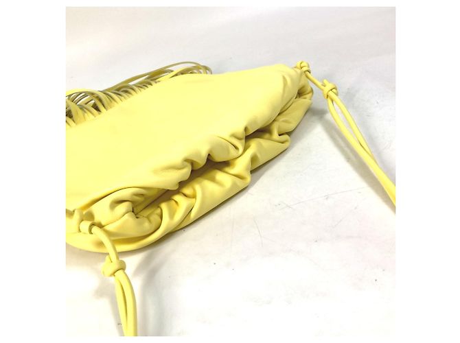 Borsa a spalla in pelle gialla Bottega Veneta Giallo - vista 8