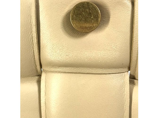 Borsa a spalla in pelle beige Bottega Veneta - vista 13